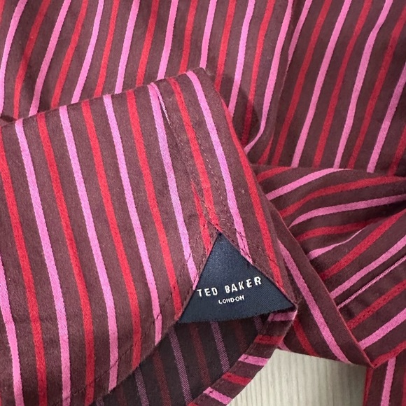 Ted Baker Men Slim Fit Flip Cuff Shirt Casual Formal Shirt Size 5 / US XL - Picture 4 of 9